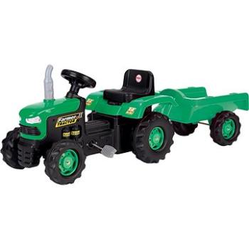 DOLU Traktor šliapací s vlečkou, zelený (8690089080530)