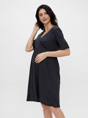 Tmavomodré tehotenské/dojčiace šaty Mama.licious Reva