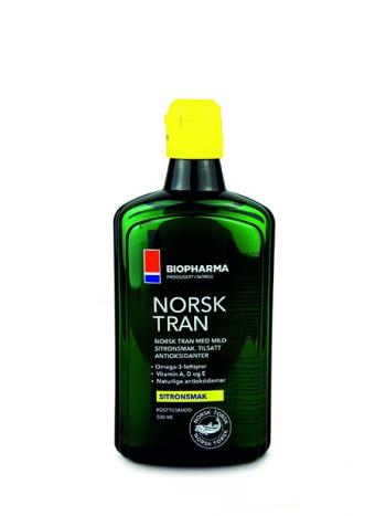 Rybí olej s citrónom a 4 bylinkami NORSK TRAN 375 ml