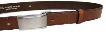 Penny Belts Pánsky kožený spoločenský opasok 35-020-4PS-48 brown 100 cm