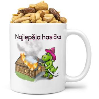 Hrnček Soptík – hasička (Náplň hrnčeka: Zmes slaných orieškov)