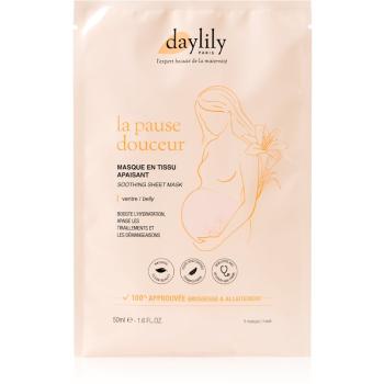 Daylily Mask In Sooting Fabric plátenná maska pre tehotné ženy 50 ml