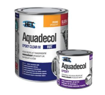 AQUADECOL EPOXY CLEAR M - Epoxidový lak na podlahy a steny 0,65 kg transparentný mat