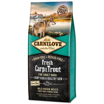 CARNILOVE Fresh Carp & Trout Shiny Hair & Healthy Skin for Adult dogs 12 kg