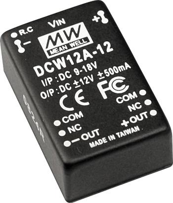 DC/DC-menič Mean Well DCW12A-12  500 mA