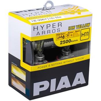 PIAA Hyper Arros Ion Yellow 2500KK H11 – teplé žlté svetlo 2500 K na použitie v extrémnych podmienka (HE-996Y)