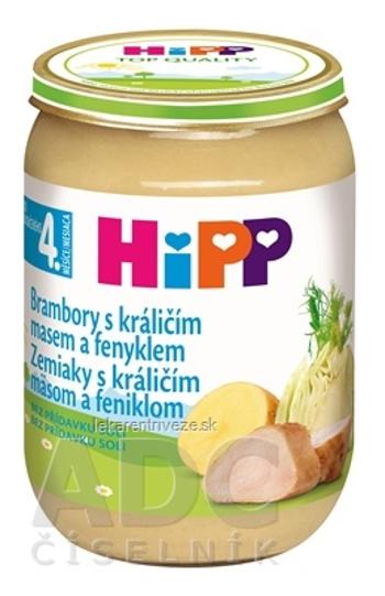 HiPP Príkrm Zemiaky s králičím mäsom a feniklom (od ukonč. 4./6. mesiaca) 1x190 g