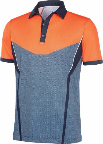 Galvin Green Mateus Mens Polo Shirt Orange/Navy/White M