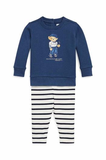 Sada pre bábätká Polo Ralph Lauren tmavomodrá farba