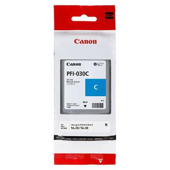 Canon originál ink PFI-030C, cyan, 55ml, 3490C001, Canon iPF TA-20, iPF TA-30, azurová