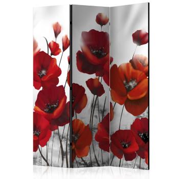 Paraván Poppies in the Moonlight Dekorhome 135x172 cm (3-dielny)