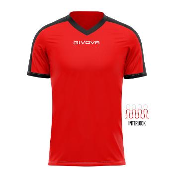 SHIRT REVOLUTION červená-čierna 3XS