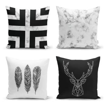 Sada 4 obliečok na vankúše Minimalist Cushion Covers Faria, 45 x 45 cm