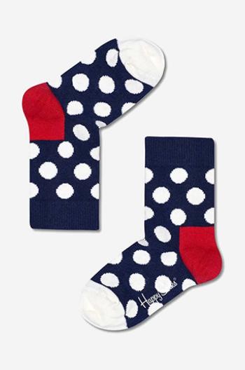 Detské ponožky Happy Socks Big Dot Sock tmavomodrá farba