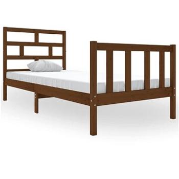 Rám postele medovo hnedý masívna borovica 90 × 190 cm Single, 3101316