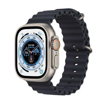 APPLE Watch Ultra GPS + Cellular, 49mm Titanium Case with Midnight Ocean Band