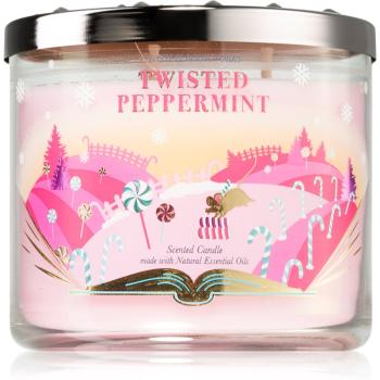 Bath & Body Works Twisted Peppermint vonná sviečka 411 g