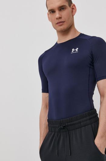 Tréningové tričko Under Armour 1361518 tmavomodrá farba, jednofarebné