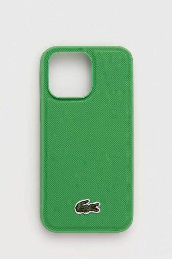 Puzdro na mobil Lacoste iPhone 14 Pro Max 6,7" zelená farba