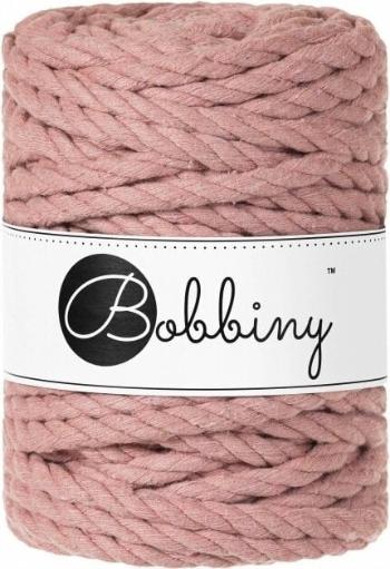 Bobbiny 3PLY Macrame Rope 9 mm 30 m Blush Špagát