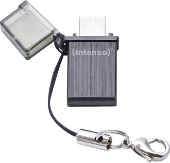 Intenso Mini MOBILE LINE USB pamäť pre smartphone a tablet  čierna 8 GB USB 2.0, micro USB 2.0