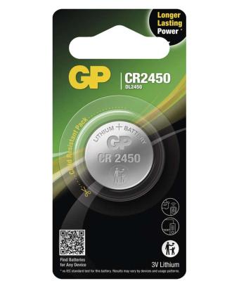 EMOS Lithiová gombíková batéria GP CR2450, 1ks B15851