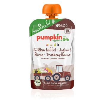 PUMPKIN ORGANICS Zeleninové pyré z batátu s jogurtom, sušenými slivkami, ovos BIO 100 g