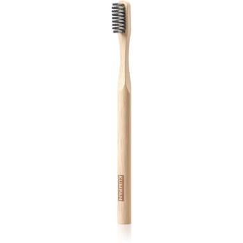 KUMPAN ASCH01 bambusová zubná kefka s aktívnym uhlím Soft 1 ks