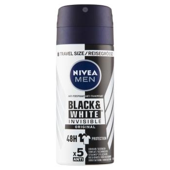 NIVEA Black&White Invisible Original Antiperspirant sprej pre mužov 100 ml