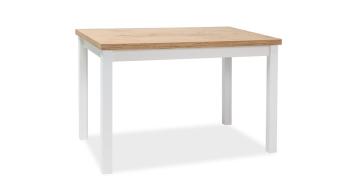 Signal Jedálenský stôl ADAM | 120 x 68 cm Farba: dub lancelot / biely mat