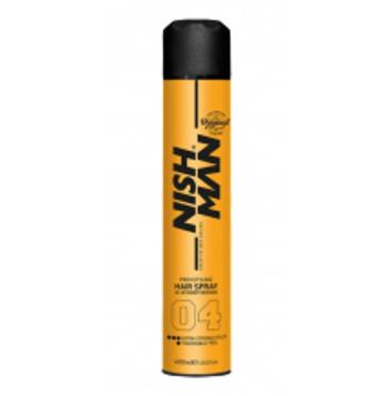 Nishman Hair Spray 04 Extra Strong Hold lak na vlasy 400 ml