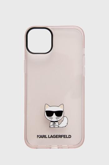 Puzdro na mobil Karl Lagerfeld Iphone 14 Plus 6,7" ružová farba
