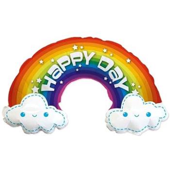 Balón fóliový rainbow – dúha happy day – 90 cm (8435102312348)