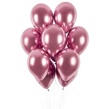 Balóniky chrómované 50 ks ružové lesklé – priemer 33 cm (8021886129106)