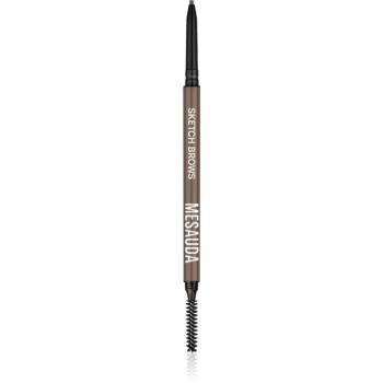 Mesauda Milano Sketch Brows automatická ceruzka na obočie s kefkou odtieň 101 Blonde 0,09 g