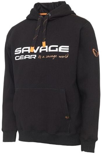 Savage Gear Mikina Cosmo Hoodie Black Ink XL