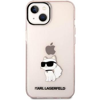 Karl Lagerfeld IML Choupette NFT Zadný Kryt pre iPhone 14 Plus Pink (KLHCP14MHNCHTCP)