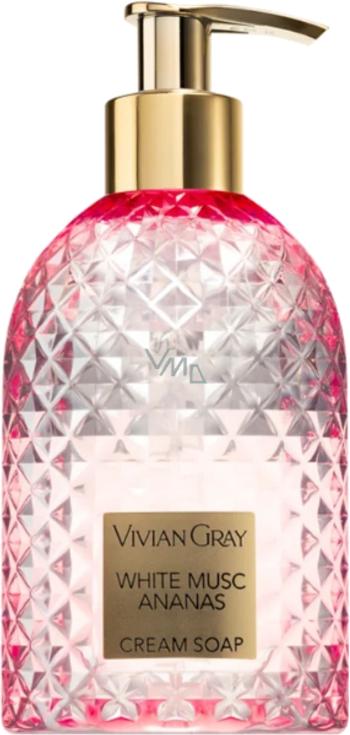 Vivian Gray Krémové tekuté mydlo na ruky White Musc & Ananás (Cream Soap) 300 ml