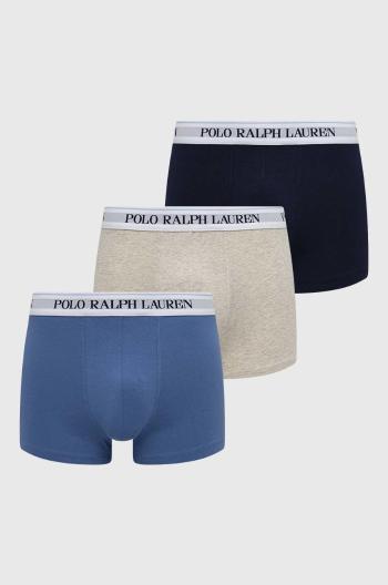 Boxerky Polo Ralph Lauren 3-pak pánske, tmavomodrá farba