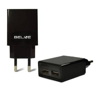 Nabíjačka Beline 2xUSB 2A - Čierna KP28764