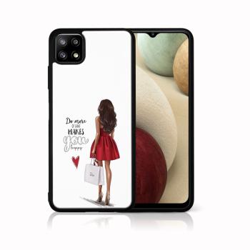 MY ART Silikónový kryt Samsung Galaxy A22 5G RED DRESS (137)