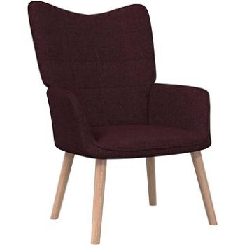 Relaxačná stolička fialová textil, 327929