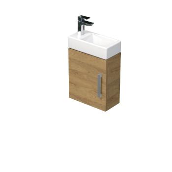 Kúpeľňová skrinka s umývadlom SAT Cube Way 1 40x47,5x20 cm dub Hickory mat CUBE320401DDH