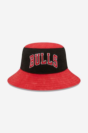 Bavlnený klobúk New Era Washed Tapered Bulls 60240491-red, červená farba, bavlnený