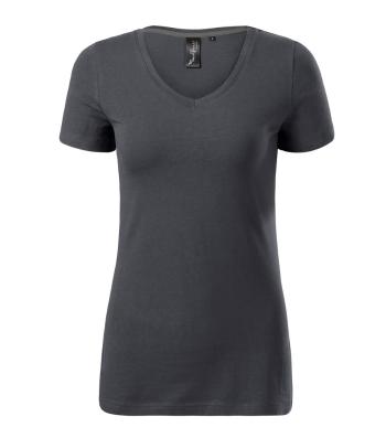 MALFINI Dámske tričko Action V-neck - Svetlá antracitová | L