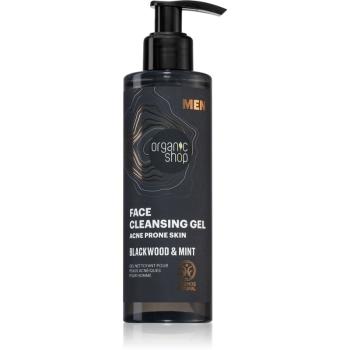 Organic Shop Men Blackwood & Mint čistiaci gél pre mužov 200 ml