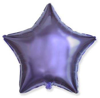Balónová fólia 45 cm Star LILA - Flexmetal