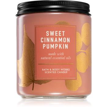 Bath & Body Works Sweet Cinnamon Pumpkin vonná sviečka 198 g