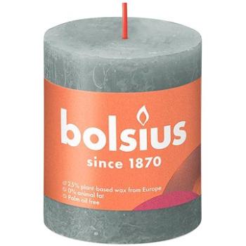 BOLSIUS rustikálna sviečka eukalyptovo zelená 80 × 68 mm (8717847148933)