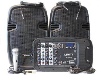 Lewitz PA 410 M Prenosný ozvučovací PA systém